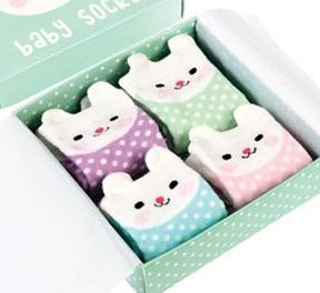 Pack Of 4 Bunny Baby Socks