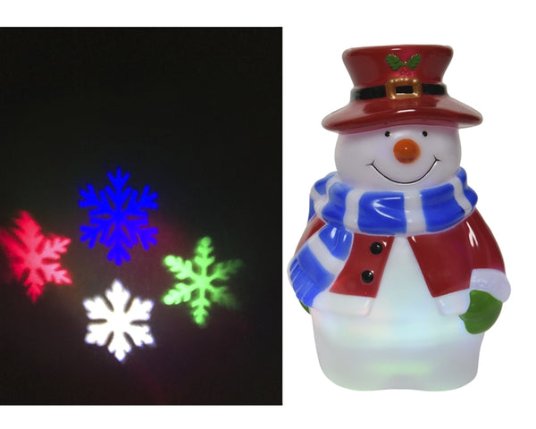 LED Snowman Christmas Projector