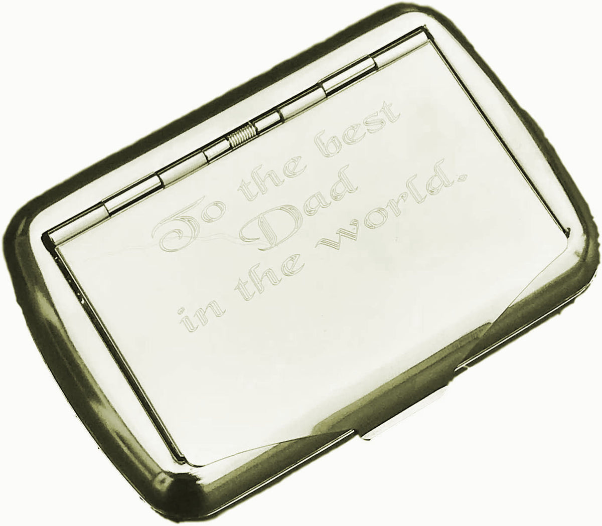 personalised photo tobacco tin Engraved Personalised Tobacco Tin with Internal Holder for Papers Gold