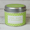 Polka Dot Candle in Tin - Lime Basil & Mandarin
