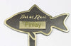 Pet fish memorial plaque