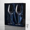 2 Diamante Personalised Engraved Wine Glasses in a Satin Lined Gift Box - Engraved - Culzean Gifts