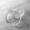 Optical Crystal Facet Trinket Dish - Engraved Personalised Glassware - Culzean Gifts