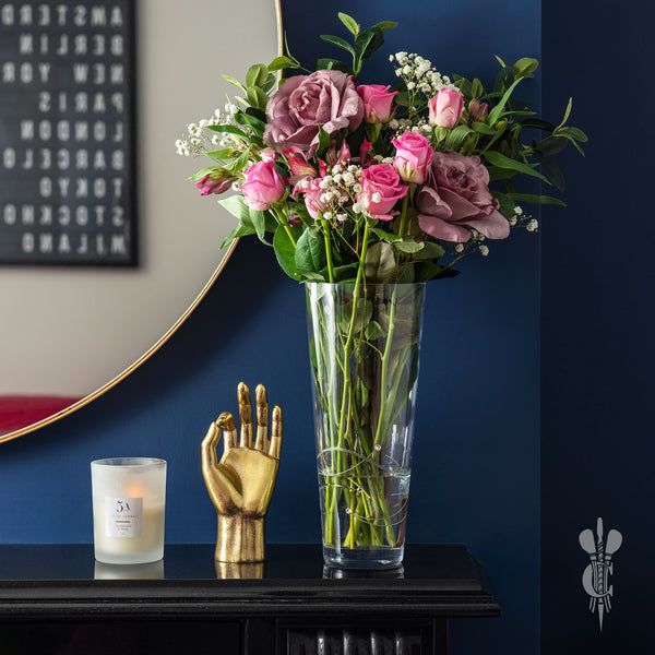 Personalised Glass Engraved Diamante Vase - Perfect Engraved Gift - Culzean Gifts