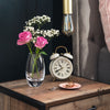 Handmade Barrel Bubble Base Vase - Glass Engraved Personalised Gift - Culzean Gifts