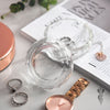 Optical Crystal Facet Trinket Dish - Engraved Personalised Glassware - Culzean Gifts