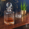 Blenheim Lead Crystal Panel Square Spirit Decanter - Personalised Glass Engraved - Culzean Gifts