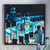 40cm x 40cm Framed Bombay Sapphire Photo Print  - Direct Print to Glass - Culzean Gifts