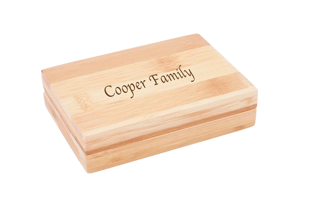 Engraved Personalised Loft Bamboo 2 Piece Wine Set - Culzean Gifts