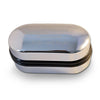 Chrome Plated Cufflinks Presentation Box - Available Engraved Personalised