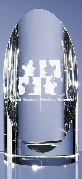 Optical Engraved Cylinder Award - Glass Engraved - Culzean Gifts