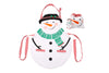 Snowman Kids Christmas Apron with Matching Drawstring Bag - Culzean Gifts