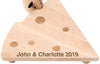 Engraved Personalised Cheese Board Wedge with Mouse Knife - Culzean Gifts