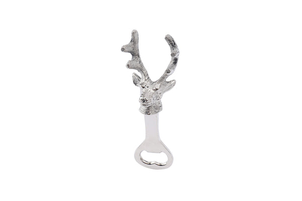 Stag Head Bottle Opener In Organza Bag - Culzean Gifts