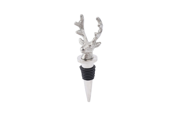 Stag Head Bottle Stopper In Organza Bag - Culzean Gifts