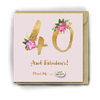 Card With Magic Growing Bean -  40th Birthday