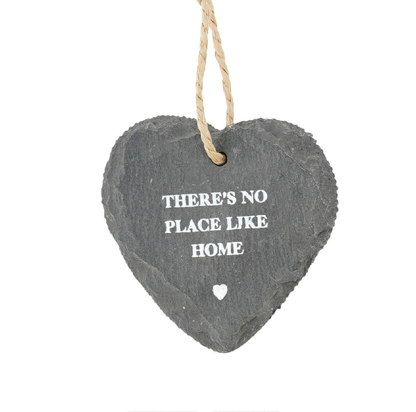 Loft Slate Hanging Slate Heart With Warming Message - Culzean Gifts