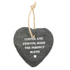 Loft Slate Hanging Slate Heart With Warming Message - Culzean Gifts