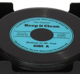 Musicology Set Of 6 Glass Record Coasters