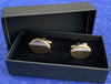 Engraved Personalised Oval Gold Plated Cufflinks