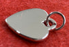 Polished stainless steel heart pendant - Available Personalised Engraved