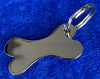 Gold Plated Small Bone Shaped Key Fob or Name Tag - Available Engraved Personalised