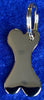 Gold Plated Small Bone Shaped Key Fob or Name Tag - Available Engraved Personalised
