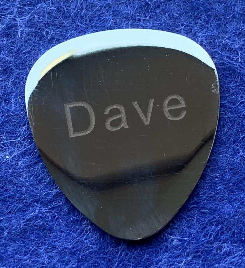 Polished Stainless Steel Plectrum - Available Personalised Engraved