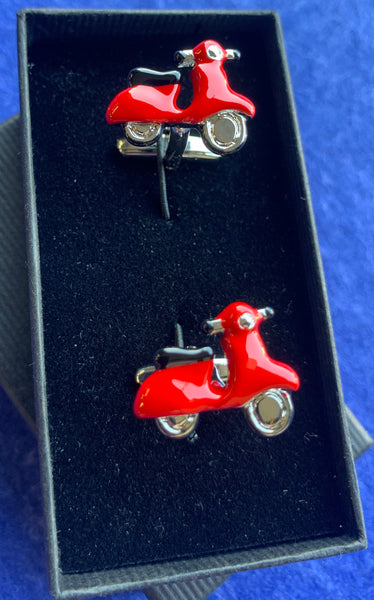 Red Scooter Cufflinks