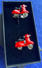 Red Scooter Cufflinks