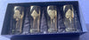 Set of 4 Pint Glasses 'Four Suits' in Pewter