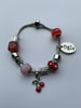 Candy Red - Charm Bead Bracelet, Modern Day Design by Culzean Ogle
