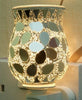 10W* Plug-In Glass Mosaic Wax Melter Aroma Lamp - Silver Tulip