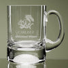 1 Pint Handmade Golf Ball Base Tankard Glass - Personalised Engraved - Culzean Gifts