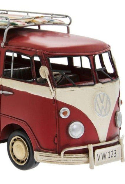 Tin Vintage Red VW Campervan
