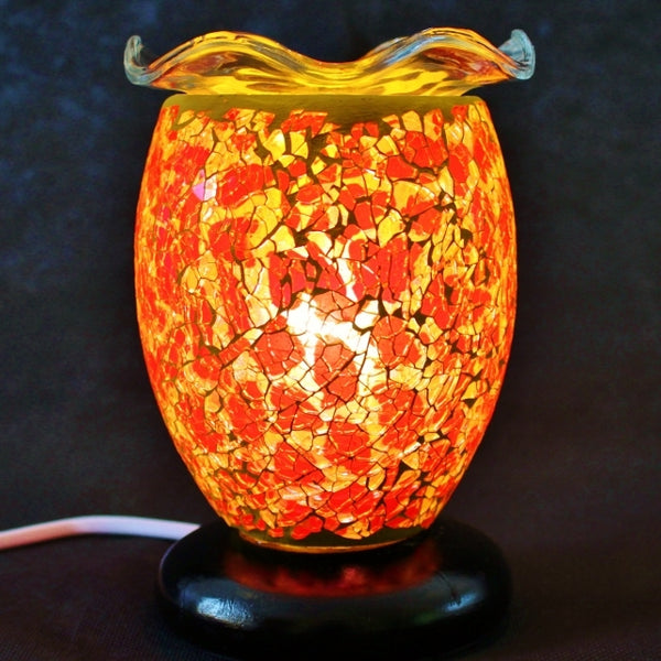 Dimmable Mosaic Electric Melt Burner 15cm - Poppy