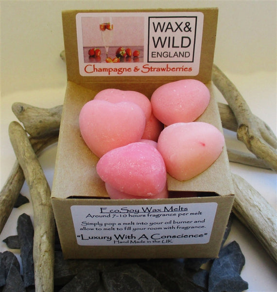 Box of 20 Soy Wax Melts - Champagne & Strawberries
