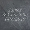 Individual Engraved Personalised Slate Square Coaster - Culzean Gifts
