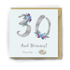 Card With Magic Growing Bean -  30th Birthday