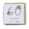 Card With Magic Growing Bean - 60th Birthday