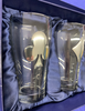 Set of 4 Pint Glasses 'Four Suits' in Pewter