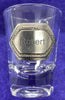 Personalised Shot Glass with Pewter Engraving Panel
