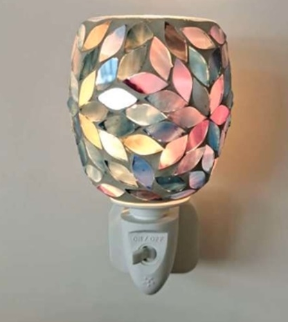 10W* Plug-In Glass Warmer - Blue And Purple Petal