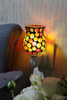10W Plug-In Glass Wax Melter Aroma Lamp - Green And Gold Gourd