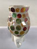 10W Plug-In Glass Wax Melter Aroma Lamp - Green And Gold Gourd
