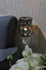 10W Plug-In Glass Wax Melter Aroma Lamp - Green And Gold Gourd