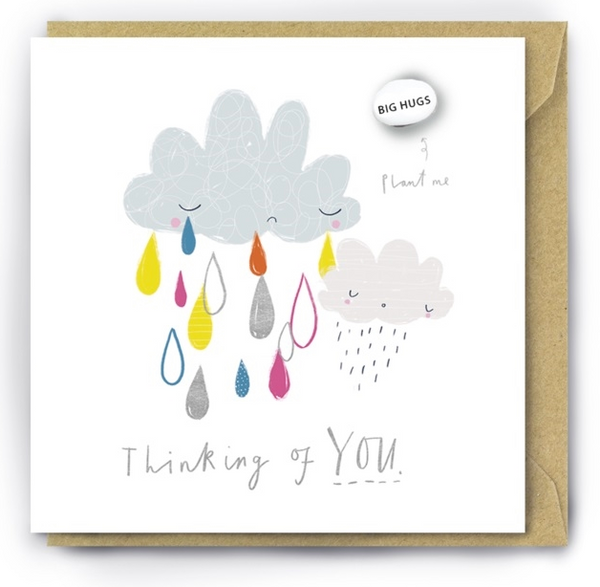 Card With Magic Growing Bean - Thinking Of You