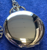 Gents Fashion Plain Quartz Chrome Pocket Watch
