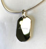 Sterling Silver Rope Necklace with Polished Silver 925 Rectangle Pendant - Available Personalised Engraved