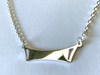 Sterling Silver 925 Necklace with Plain Pendant - Available Personalised Engraved